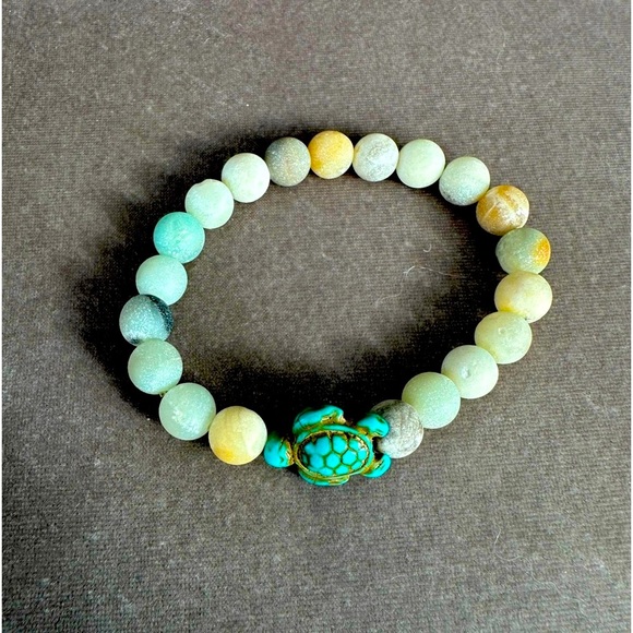 🐢 Reduced again! Quartz crystal turtle bracelet from Galapagos - Picture 1 of 1